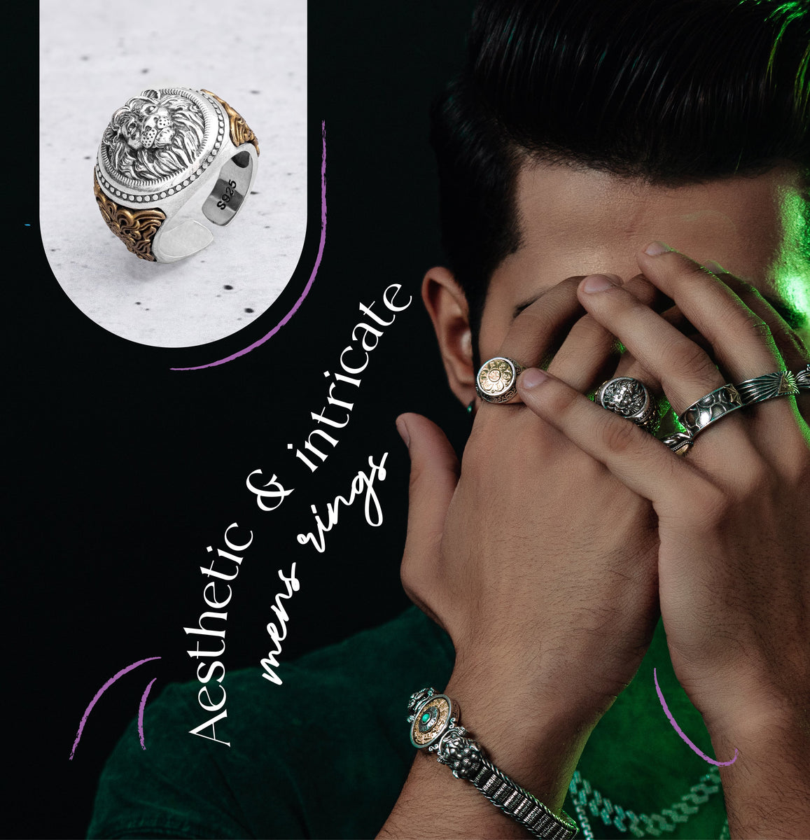 Artistry of Men s Chandi Ring Designs ORIONZ