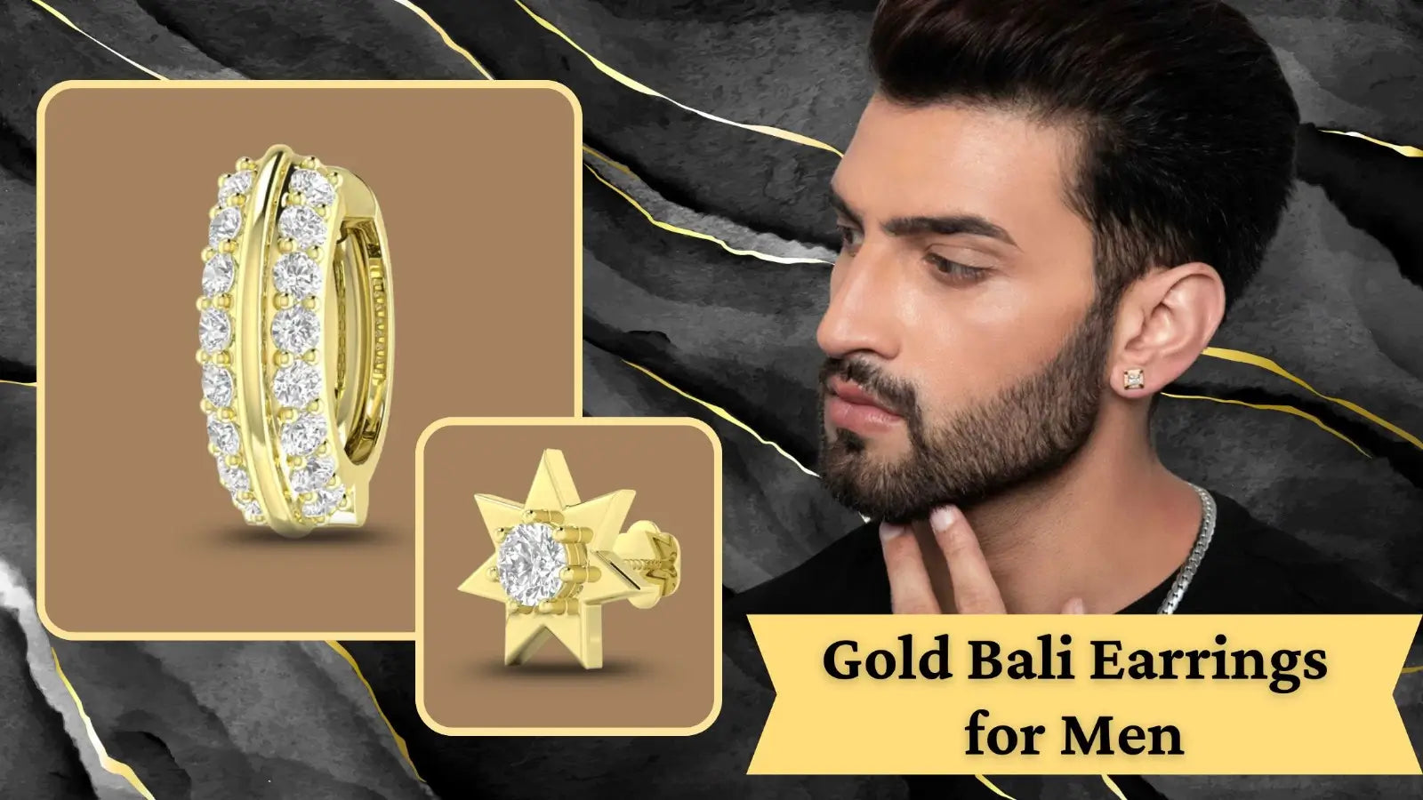 Gold Earrings for Men
