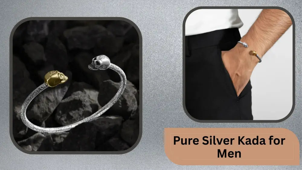 Silver Kada For Men
