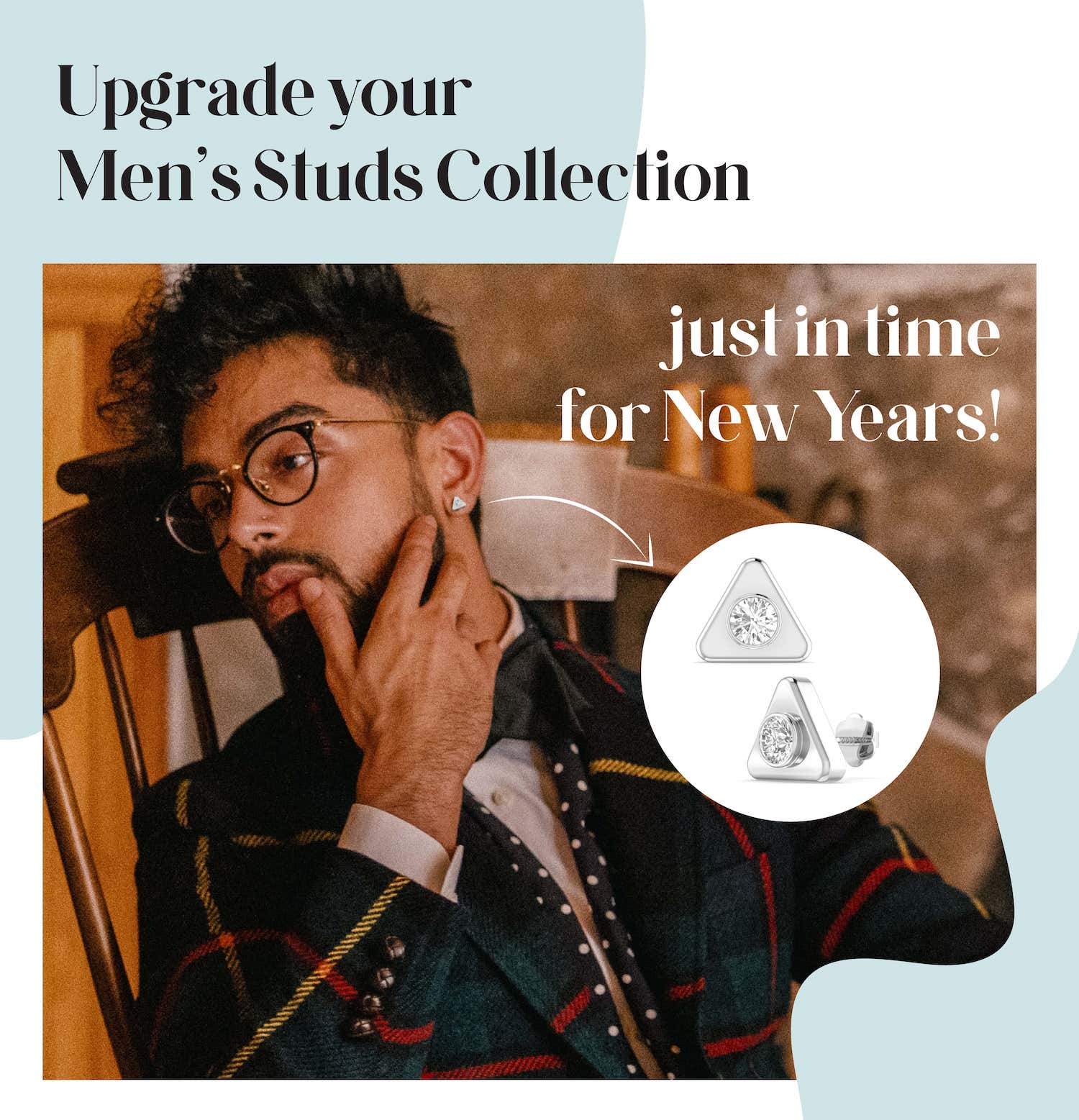 Upgrade Your Men's Studs Collection by Orionz Jewels