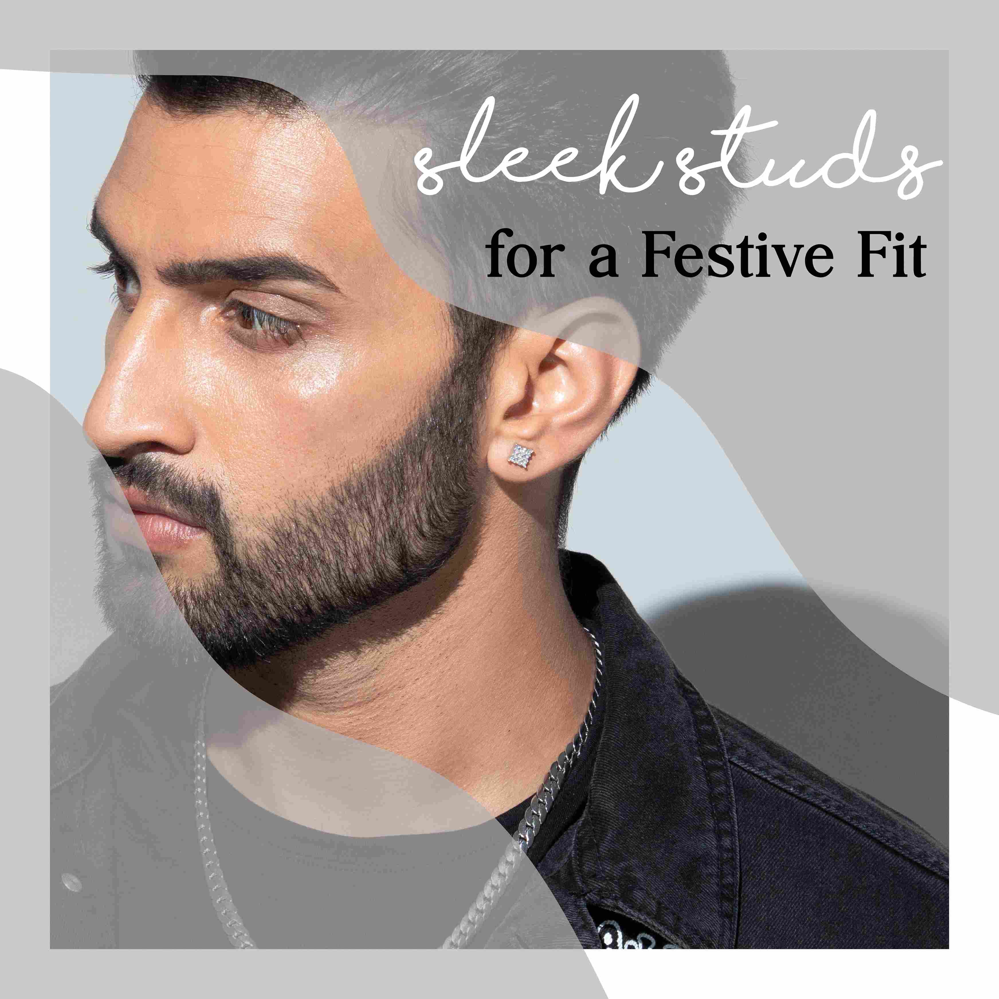 Festive Fit Earrings for Men