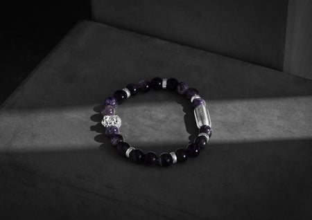 Amethyst Lion Magnetic Bracelet