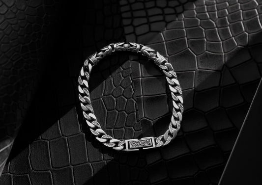 Bali Byzantine Cuban Bracelet For Men By Orionz Jewels