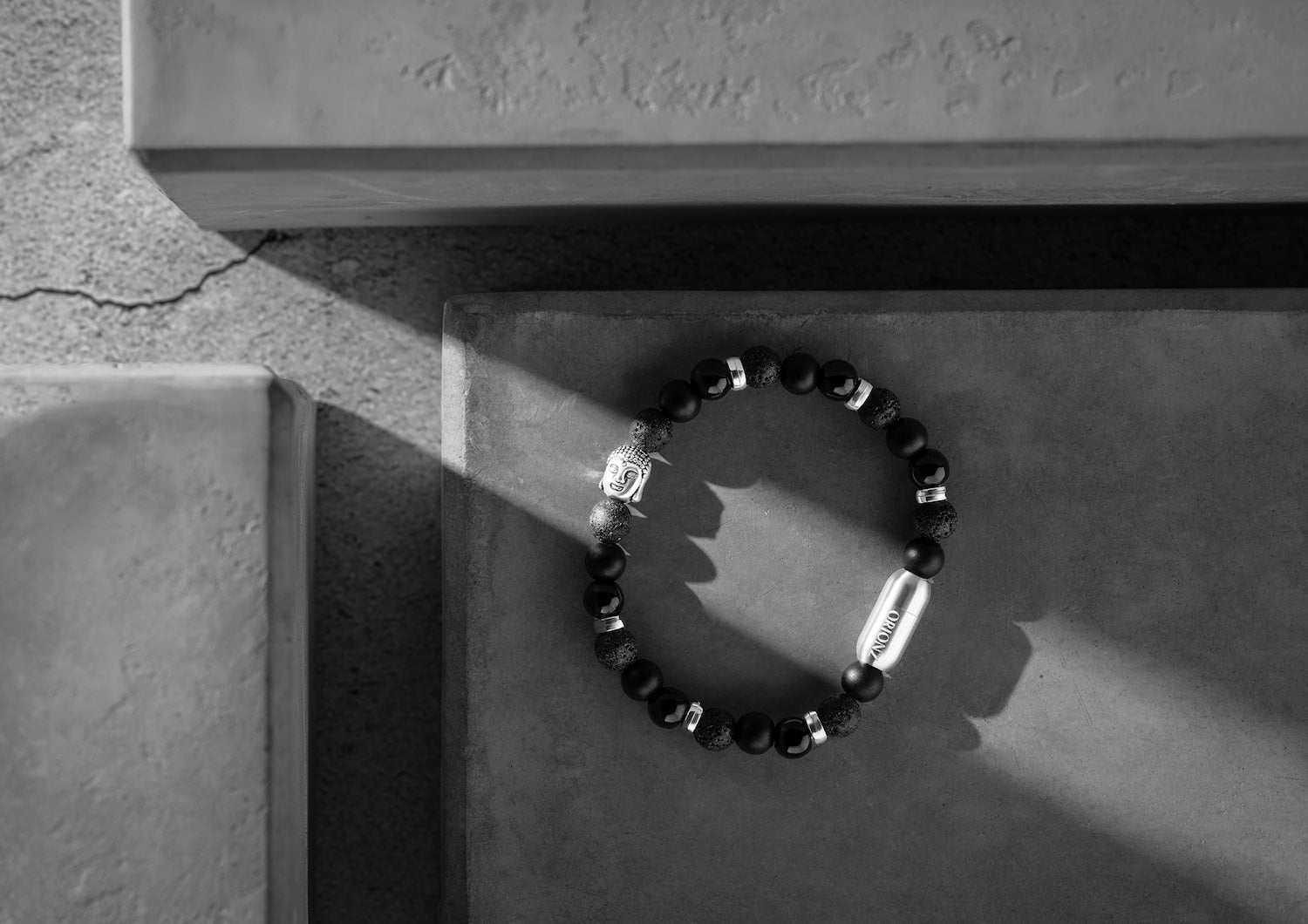 Buddha Calm – Black Lava Stone Healing Bracelet