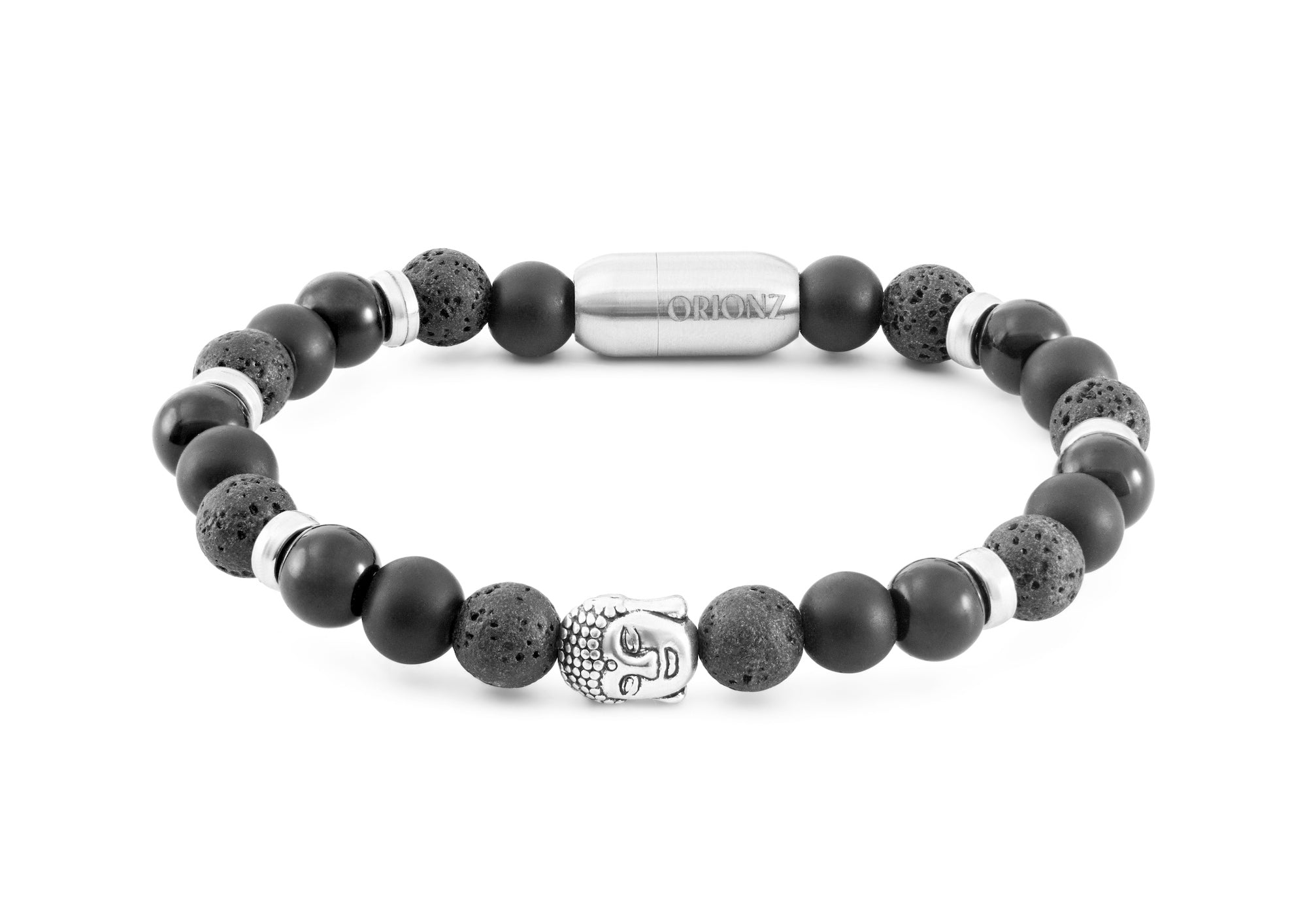Buddha Calm – Black Lava Stone Healing Bracelet