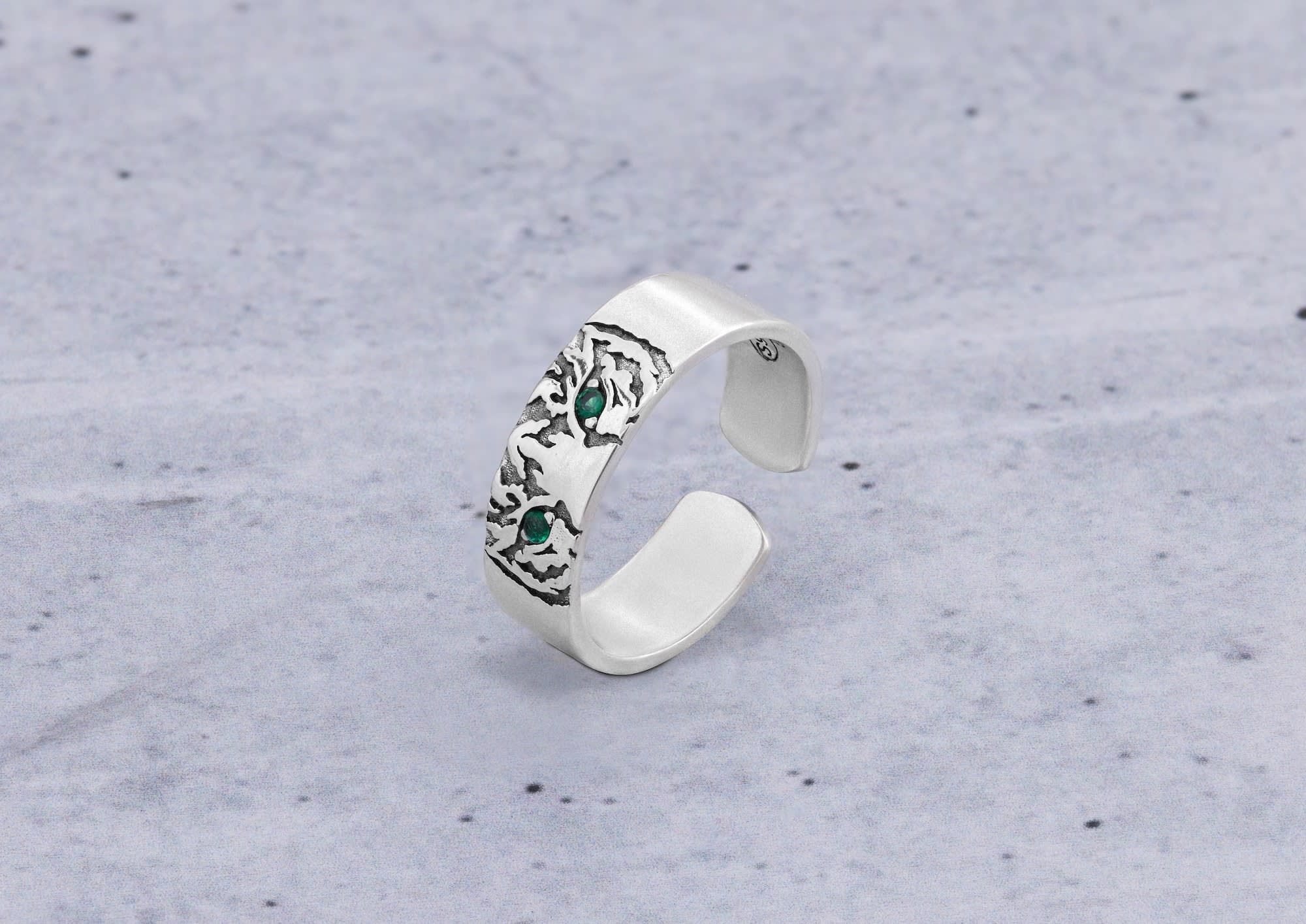 Eye Of The Tiger Silver Ring For Men By Orionz Jewels