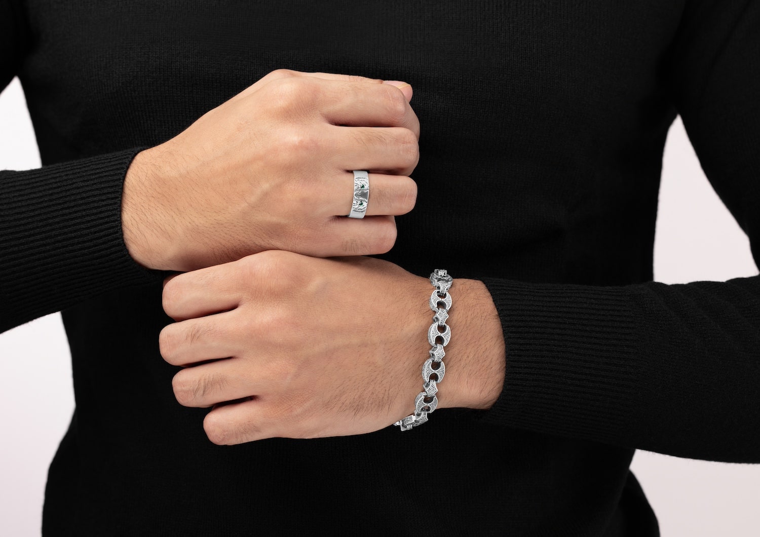 Eye Of The Tiger Silver Ring For Men By Orionz Jewels