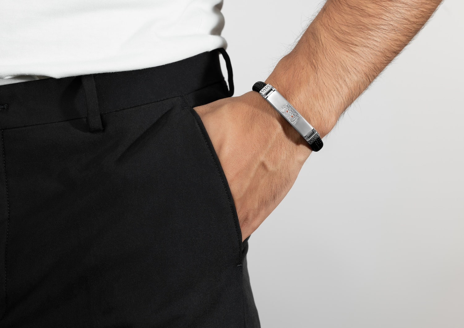 Eye Of The Tiger Wrist Band For Men By Orionz Jewels