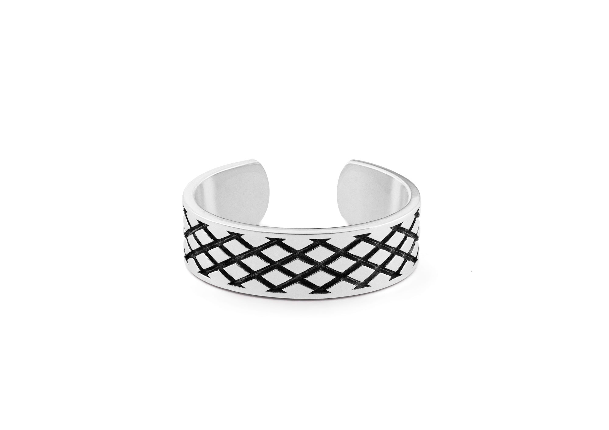 Gridlock Silver Band