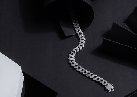 Iced Out Cuban Link Bracelet By Orionz Jewels