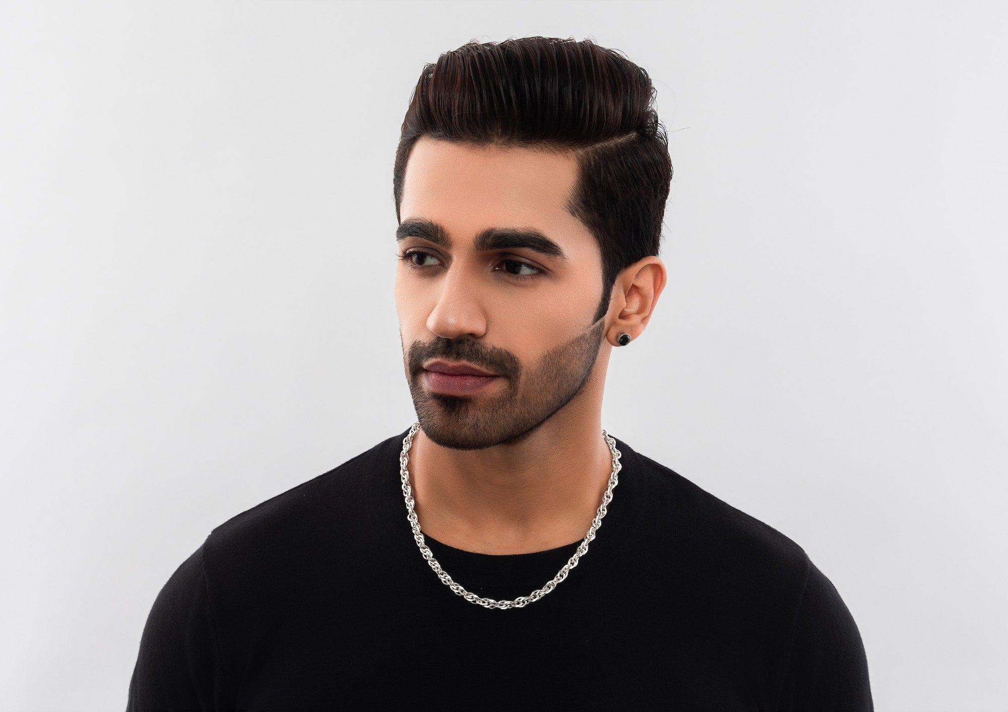 Intertwined Rope Link Silver Chain For Men By Orionz Jewels