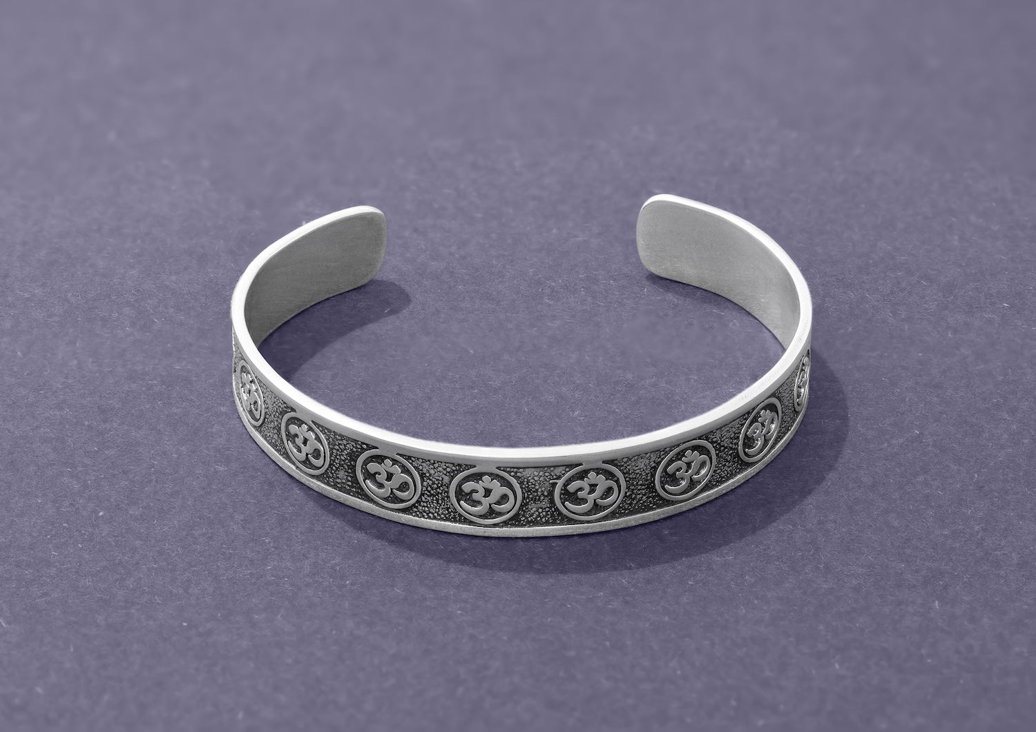 Omkar Sterling Silver Kada For Men By Orionz Jewels