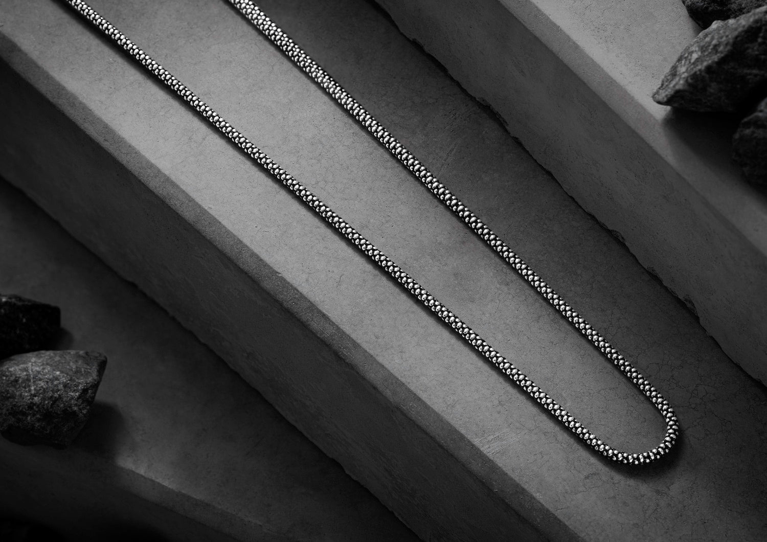 Popcorn Textured Chain For Men By Orionz Jewels