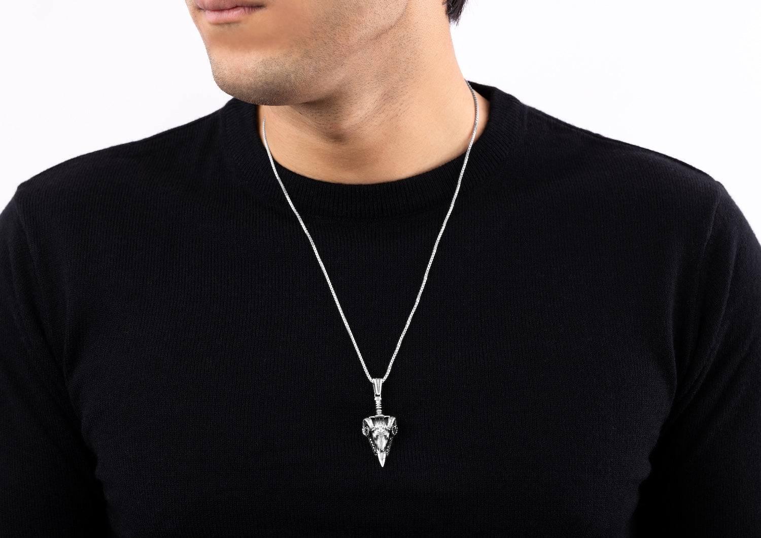 Ram's Head Warrior Silver Pendant And Locket For Men By Orionz Jewels