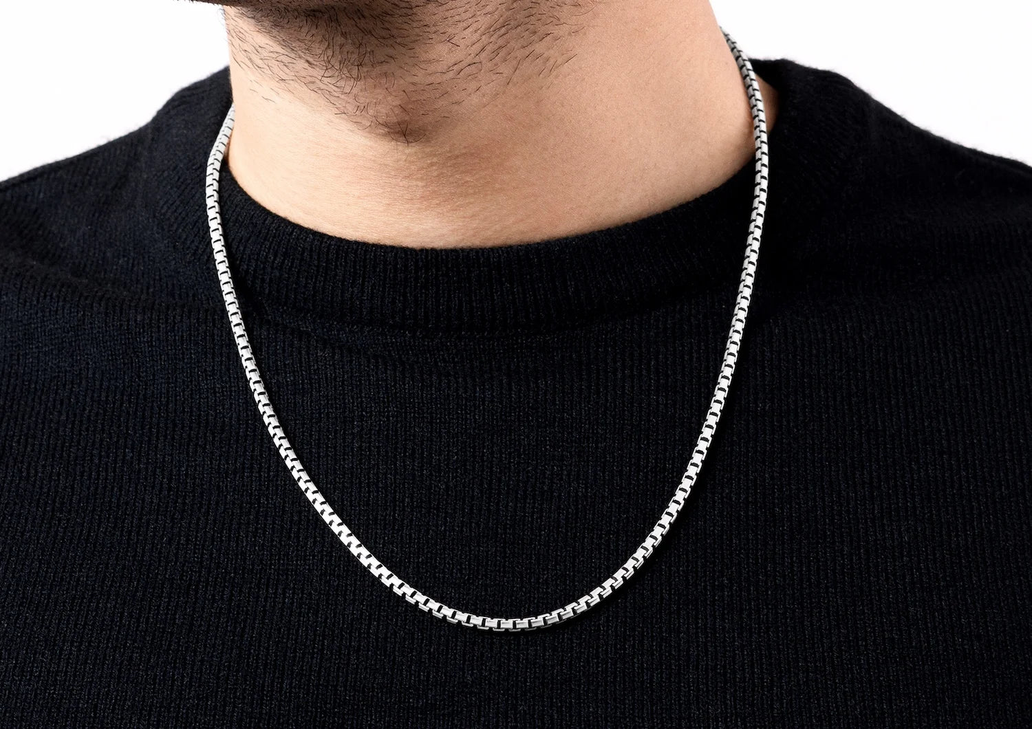 Steel Grid Chain For Men By Orionz Jewels