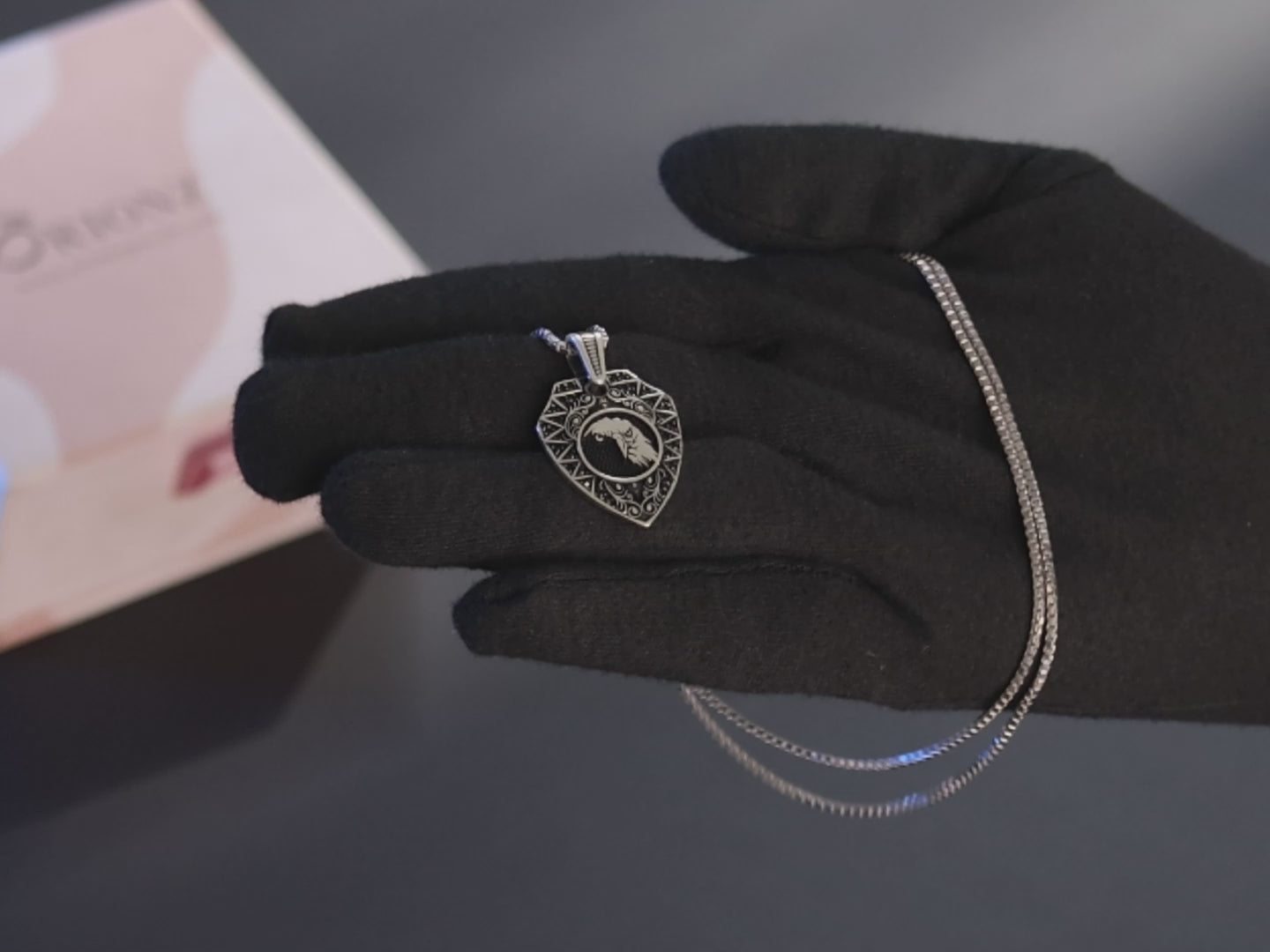 Eagle Shield Silver Pendant And Locket For Men By Orionz Jewels