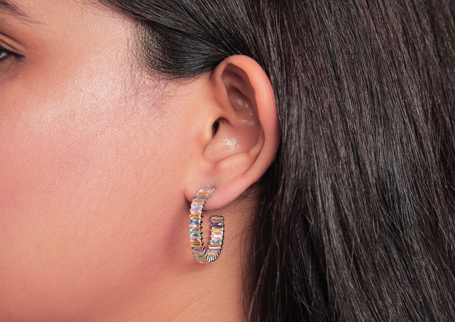 Lumionous Hoop Earrings For Women By Orionz Jewels