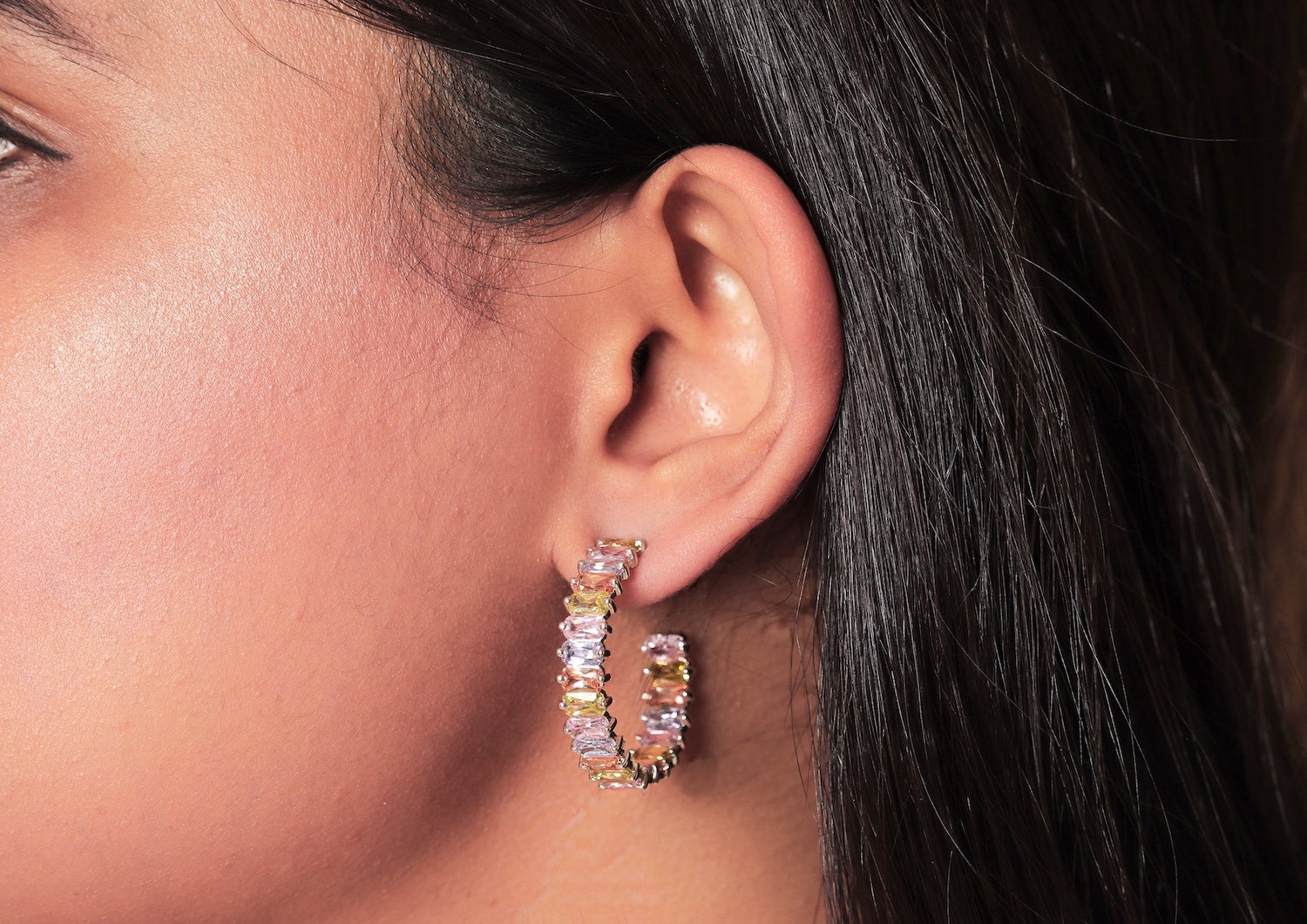 Irise Hoop Earrings For Women By Orionz Jewels