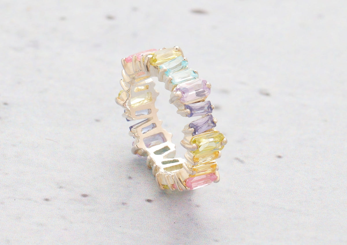 Adina's jewels deals rainbow ring