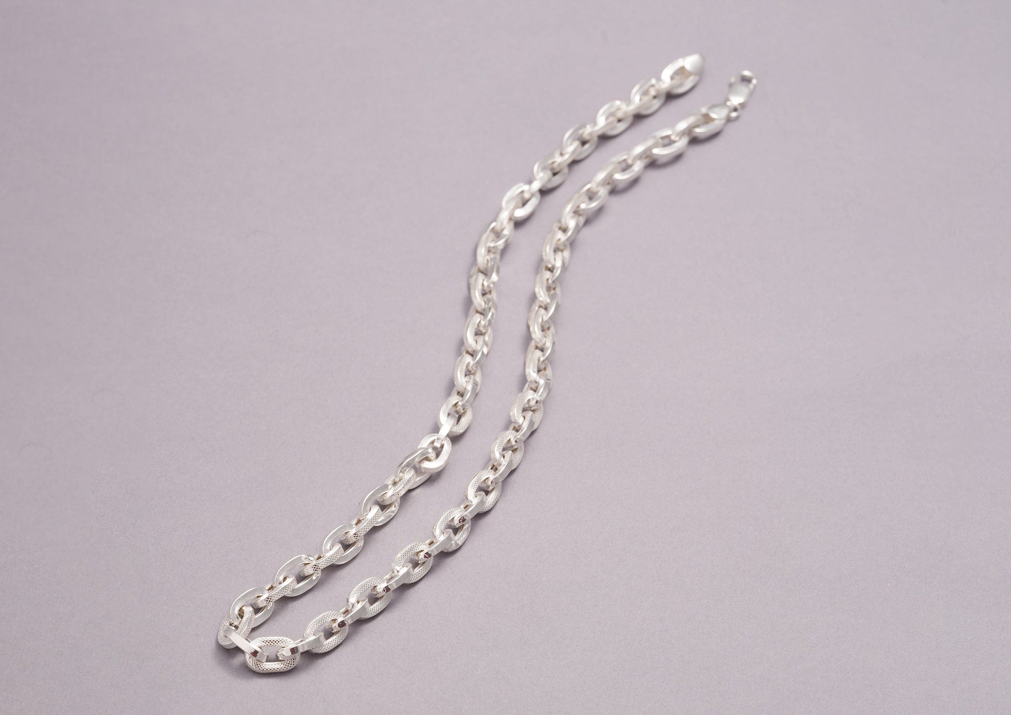 Classic Cable Link Silver Chain For Men By Orionz Jewels