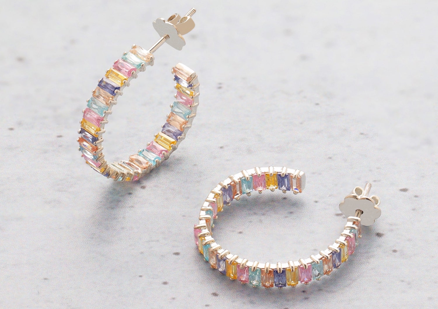 Lumionous Hoop Earrings For Women By Orionz Jewels