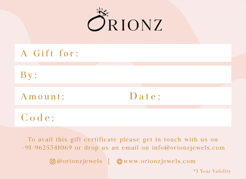 Orionz Gift Voucher For Loved Ones