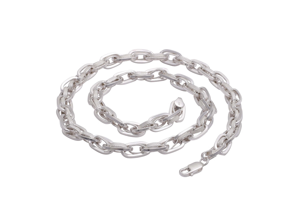 Textured Dual Link Chain For Men By Orionz Jewels