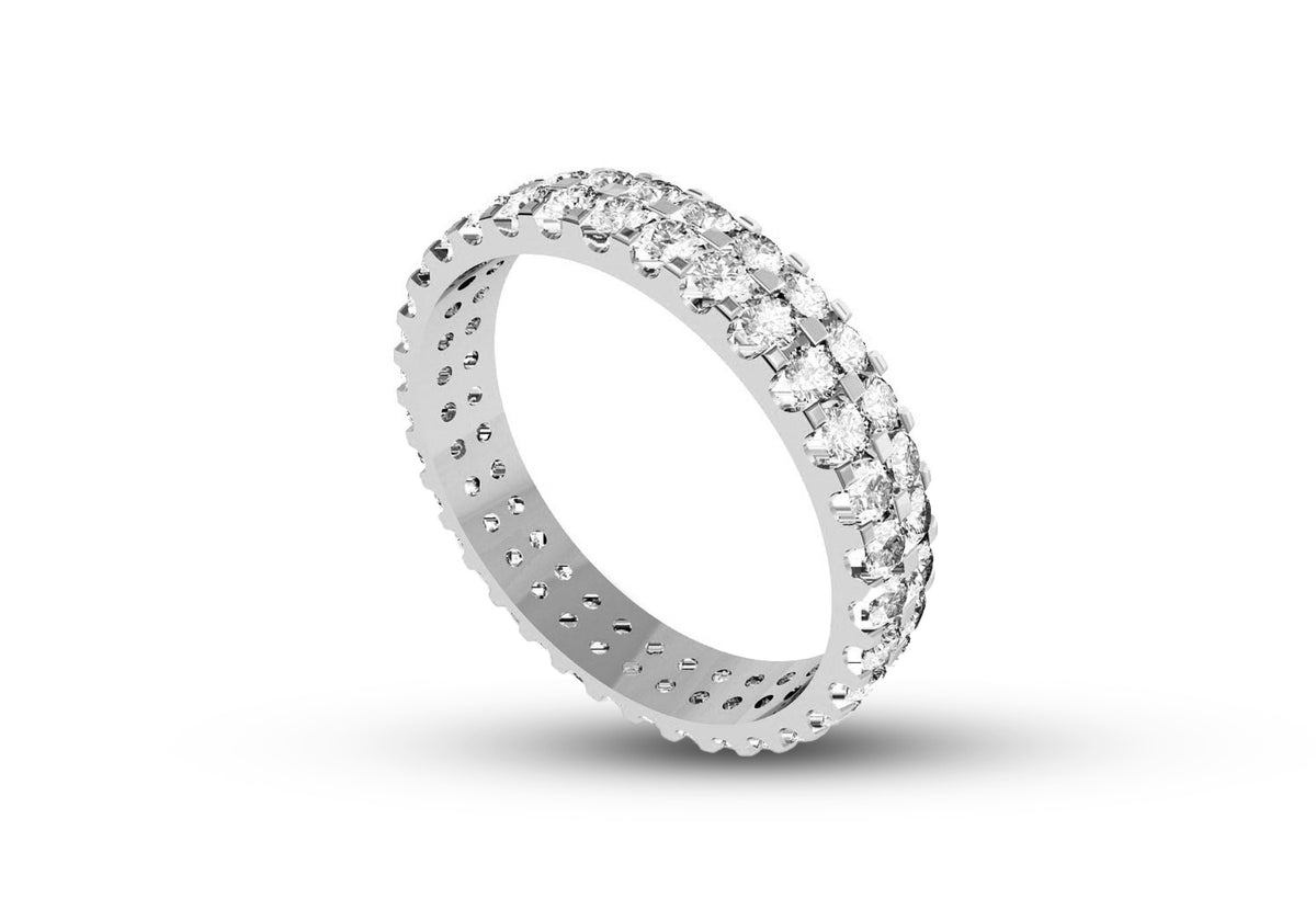 Fake eternity outlet ring
