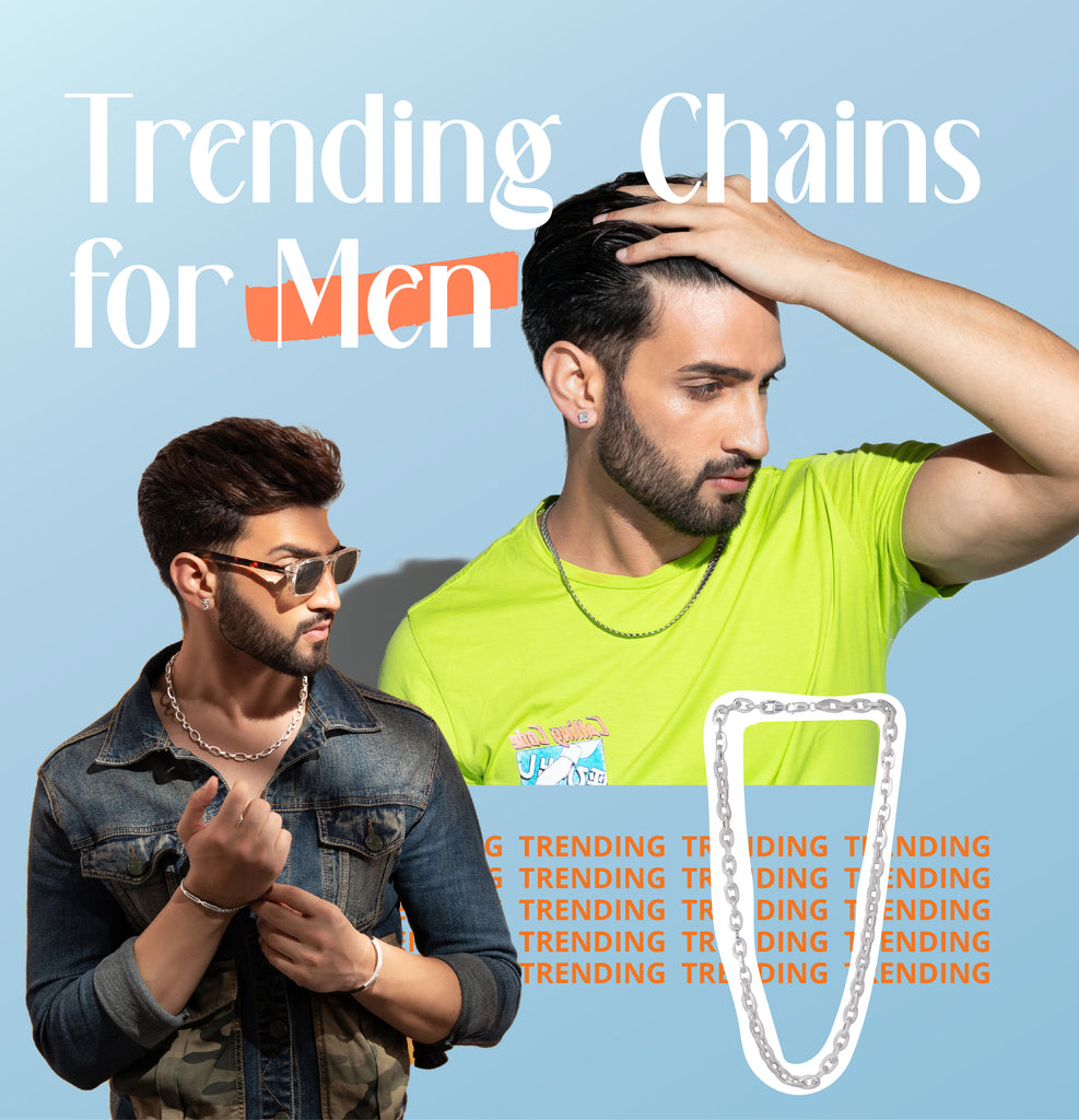 Top trending silver chains for men