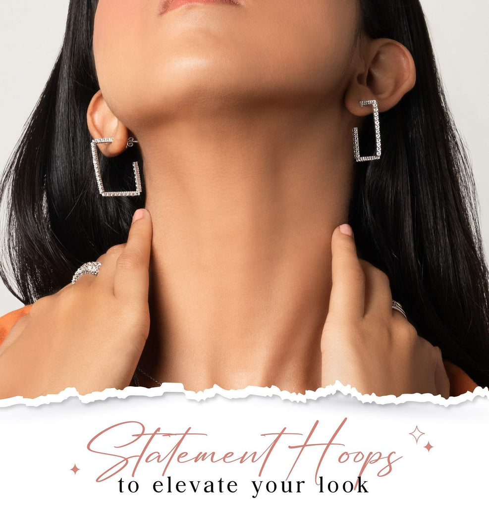 Statement Hoops Earrings