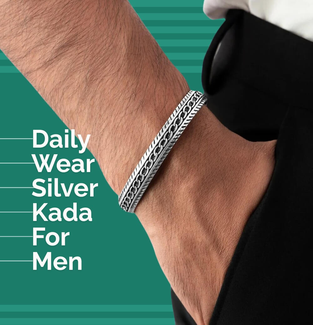 Silver Kada for Men