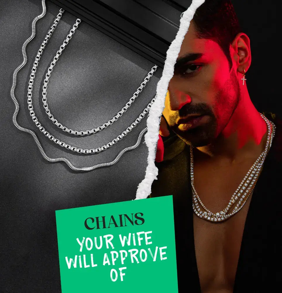 Stylish men's chains for New Year