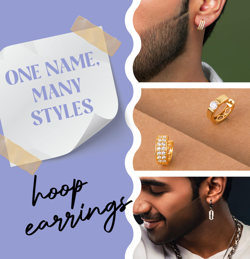 Exploring the Diversity in Silver Hoop Earring Designs for Men