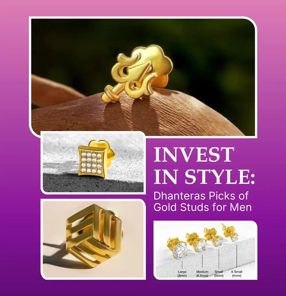 Gold Studs For Men