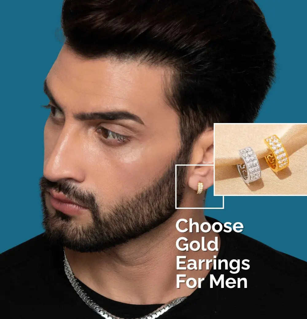 Gold Earrings for Men