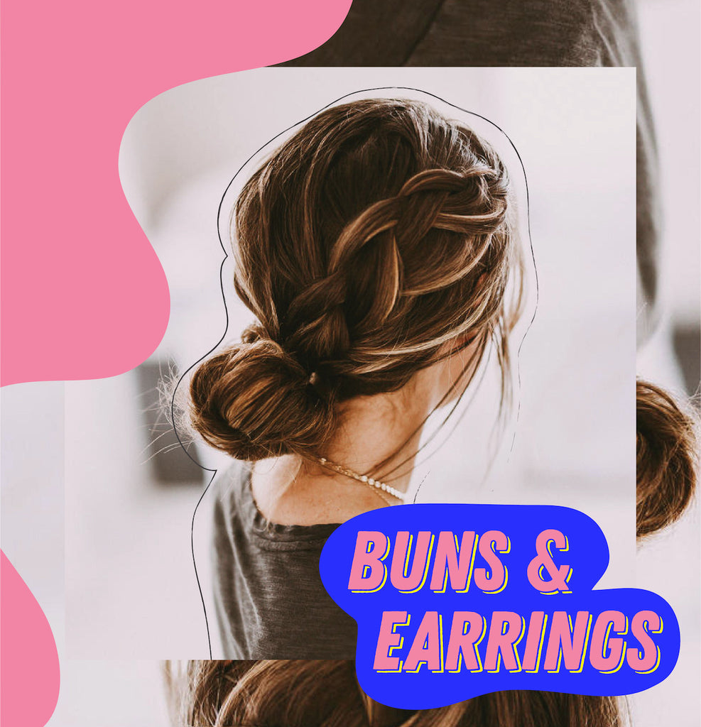 Girls Buns & Earrings by Orionz Jewels