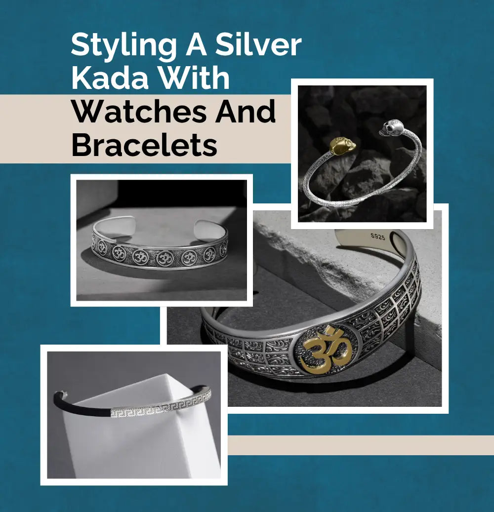 Silver Kada For Men