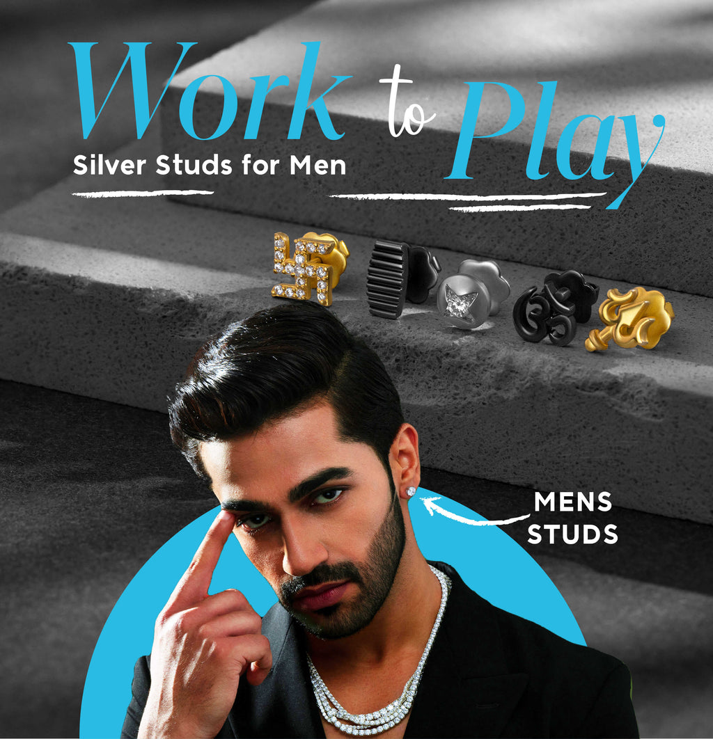 Silver Earrings for Men