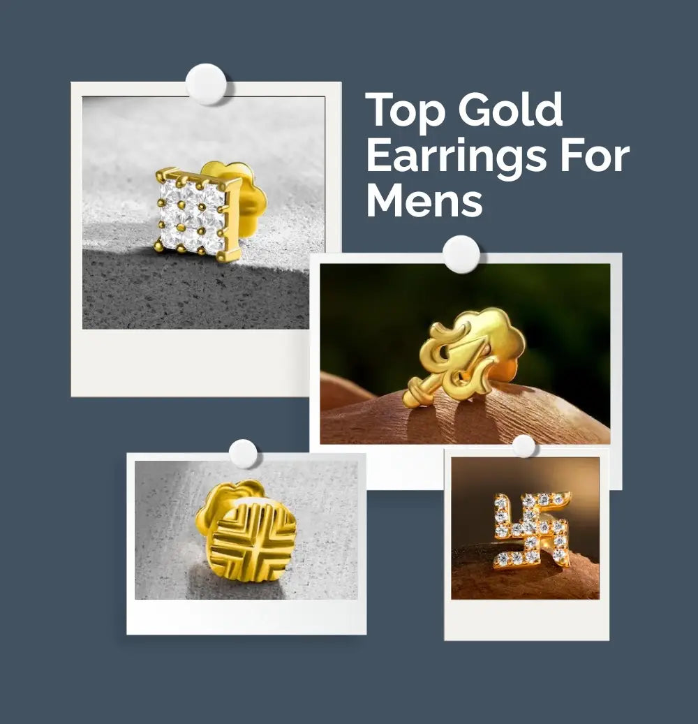 Gold Earrings for Men