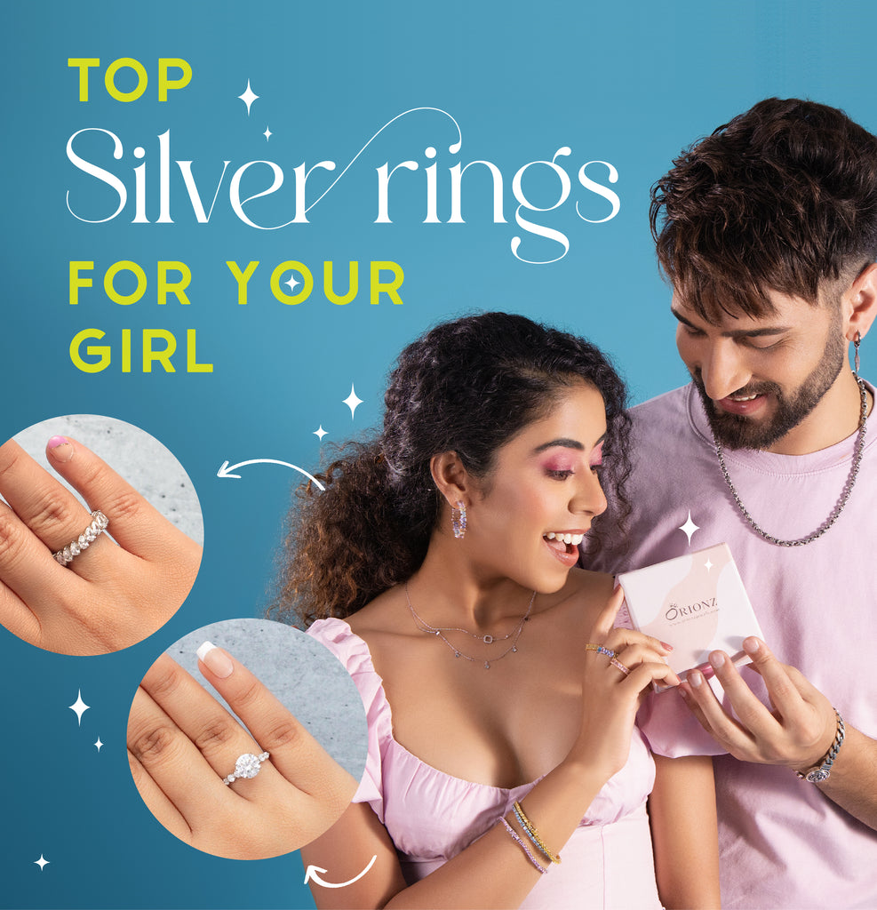 Buy Couple Ring under-99 Agarwal Romantic Her King Her Queen Ring Crystal Silver  Ring Couple Rings Women Girls Stainless Steel Crystal Titanium Plated Ring  Online In India At Discounted Prices