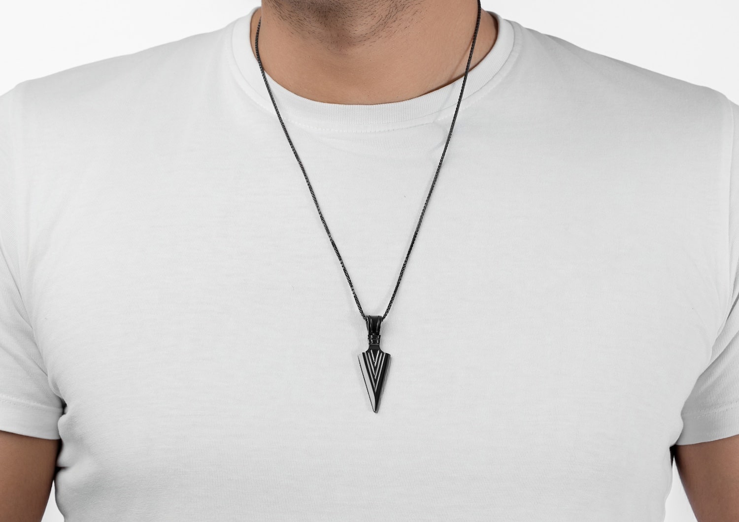 Arrowhead Oxidised Pendant For Men By Orionz Jewels