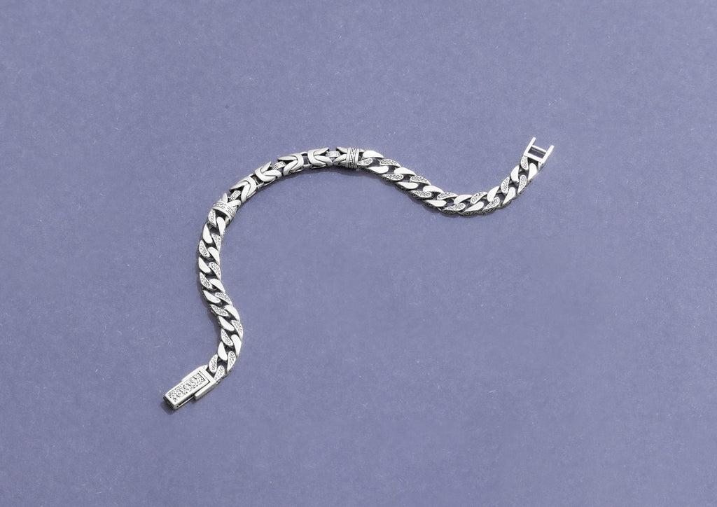 Bali Byzantine Cuban Bracelet For Men By Orionz Jewels