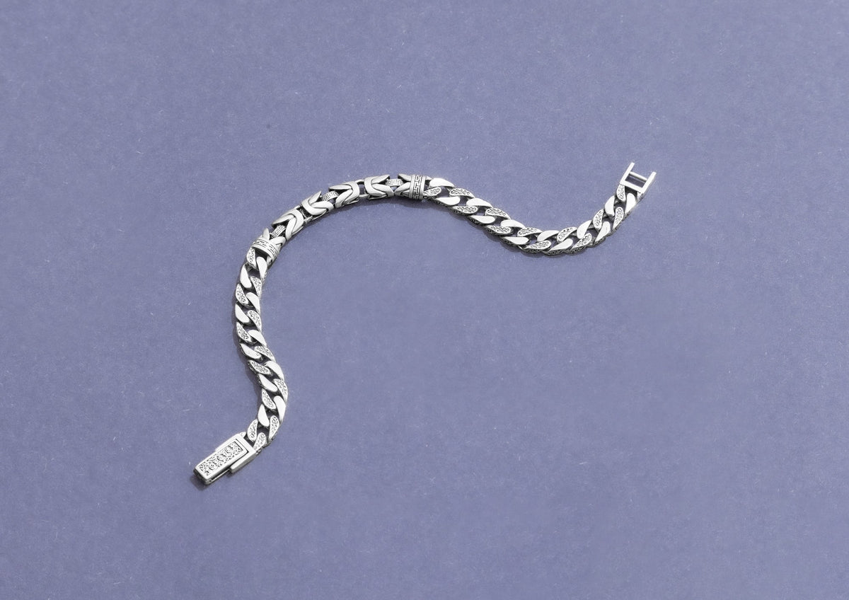 Bali Byzantine Cuban Bracelet For Men By Orionz Jewels