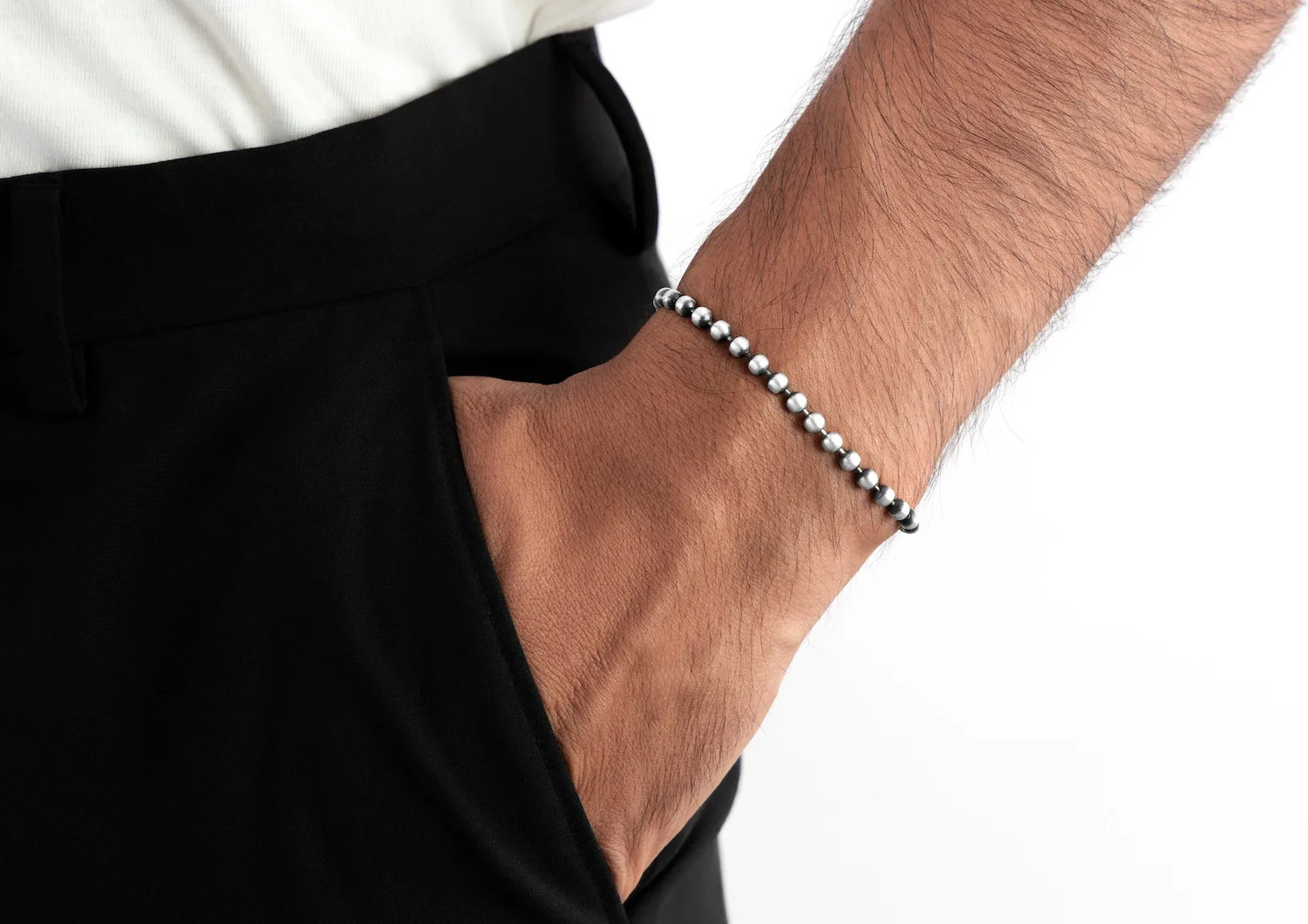 Bead Chain Bracelet For Men By Orionz Jewels