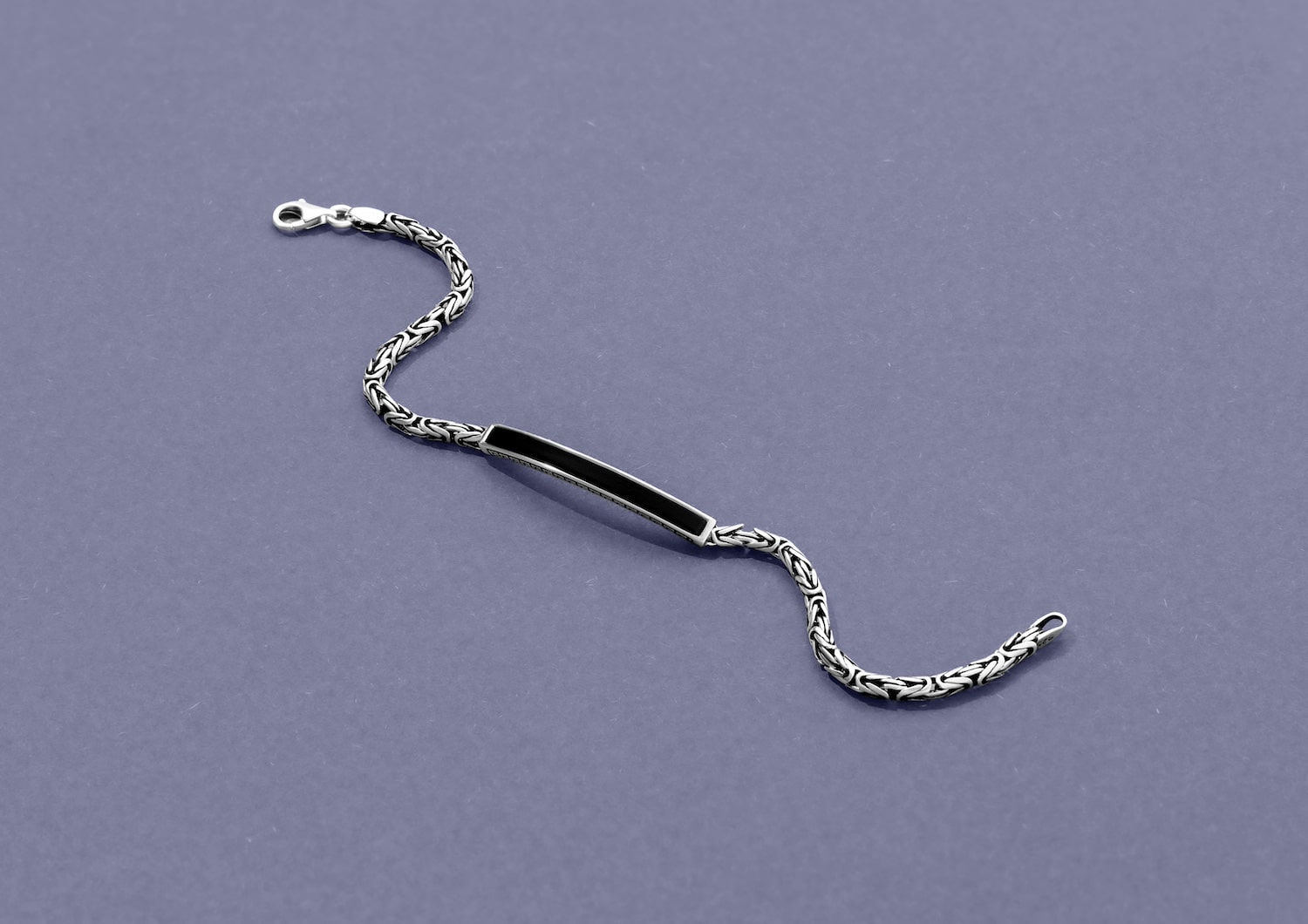 Black Curve Bracelet For Boys By Orionz Jewels