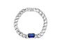 Blue Stone Cuban Bracelet For Men By Orionz Jewels