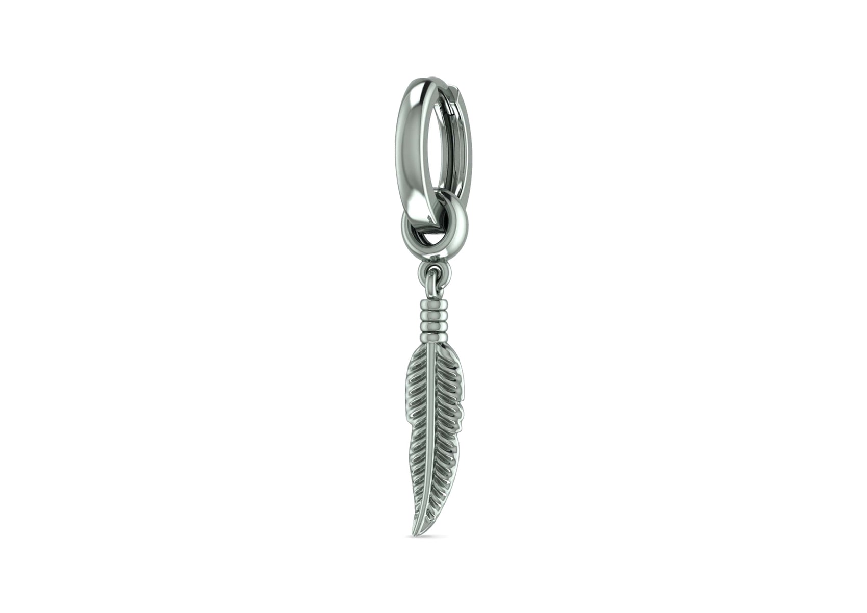 Boho Feather Dangle Earring For Men By Orionz Jewels