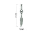 Boho Feather Dangle Earring For Men By Orionz Jewels