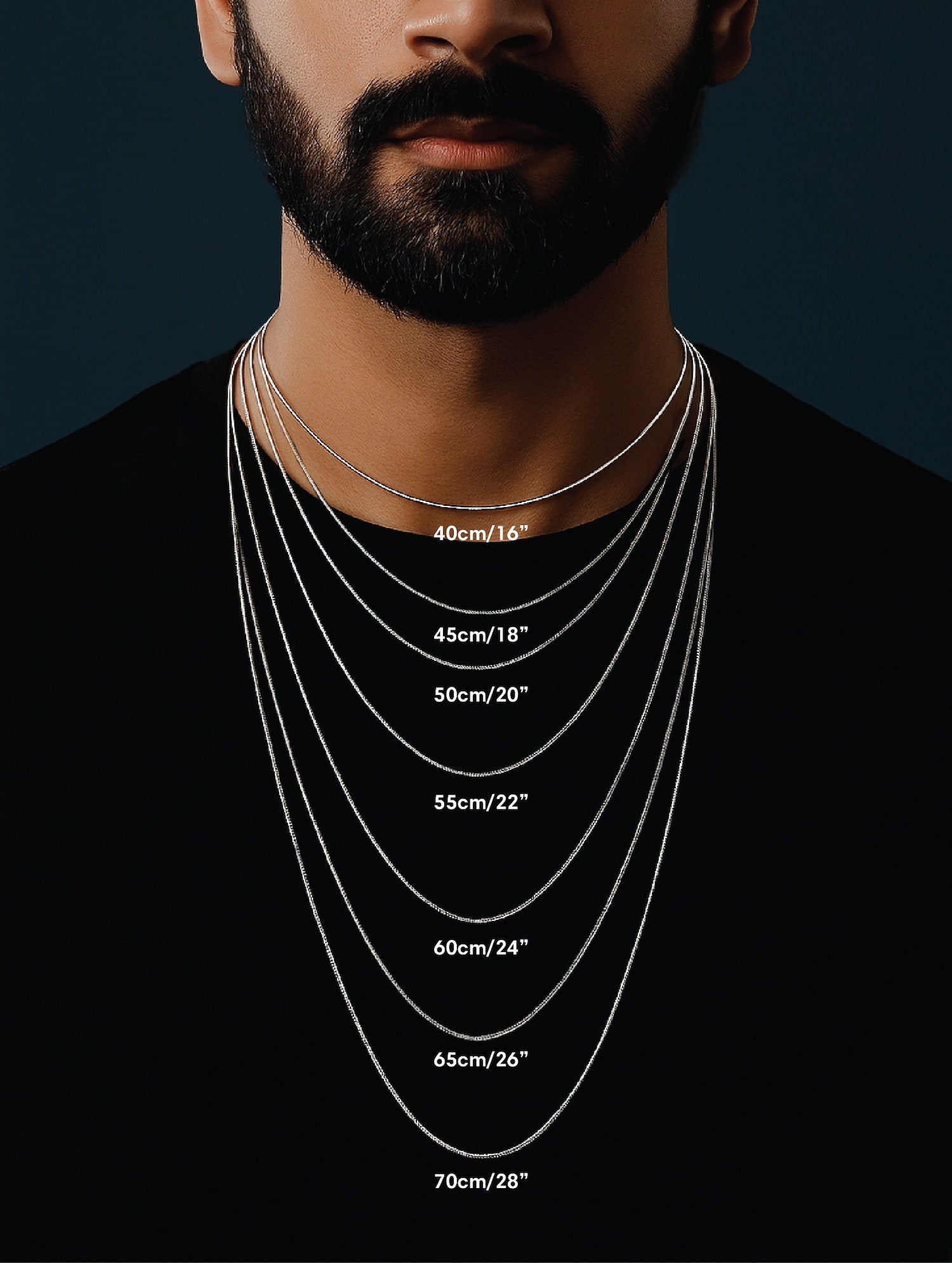 Popcorn Textured Silver Chain for Men | Orionz Jewels