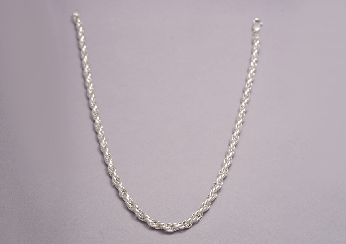 Chunky Rope Silver Link Chain For Men By Orionz Jewels
